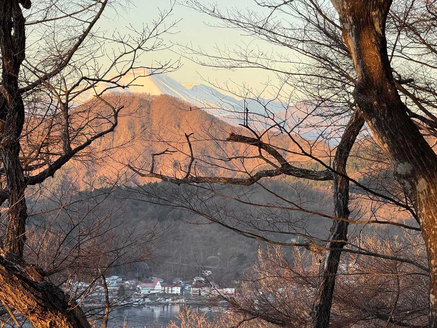 木々の間から浅間山⛰️
下には榛名湖😍