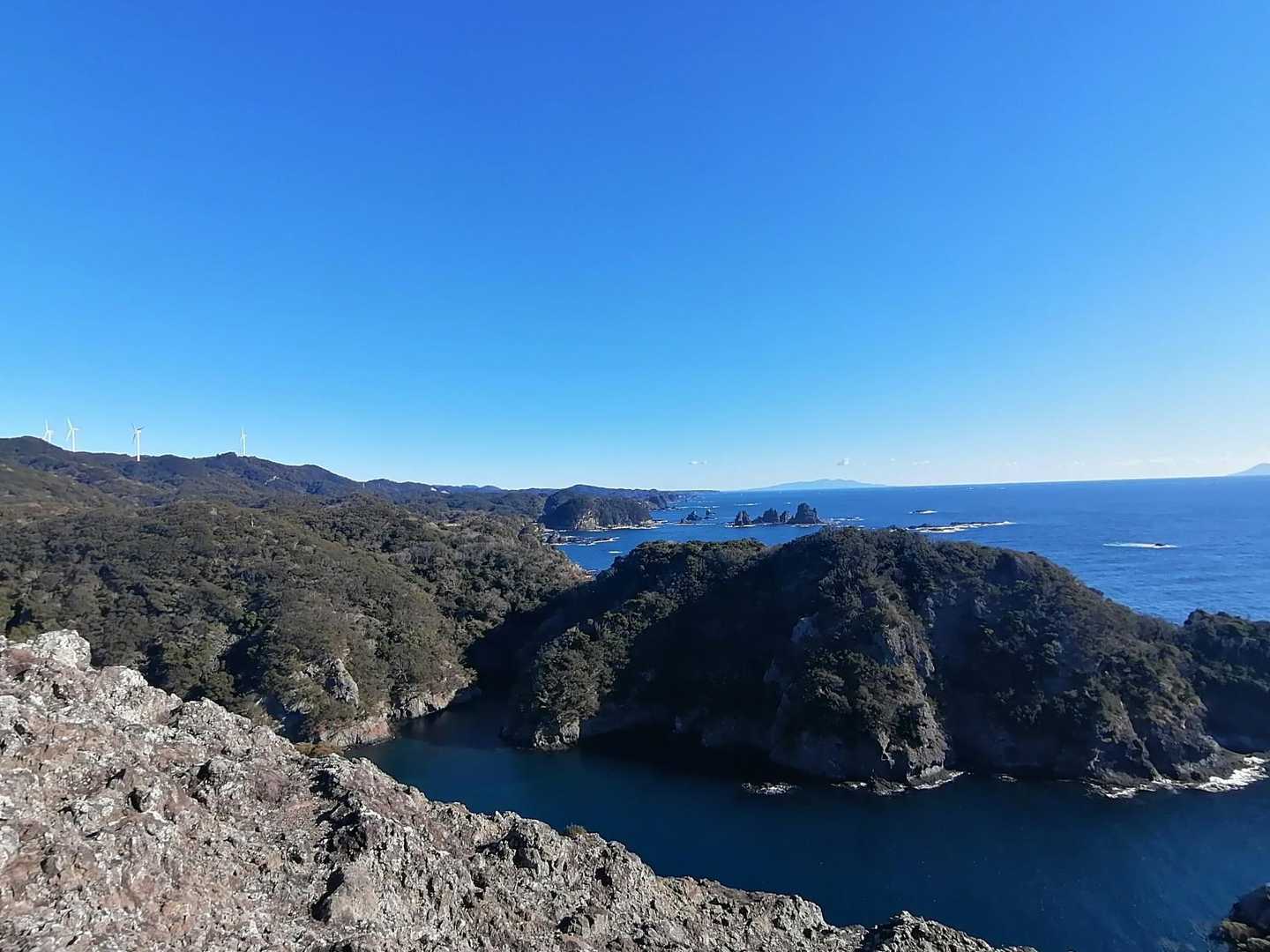石廊埼灯台-石廊崎熊野神社-入間　バス停-富戸の浜-吉田入 縦走コースの写真