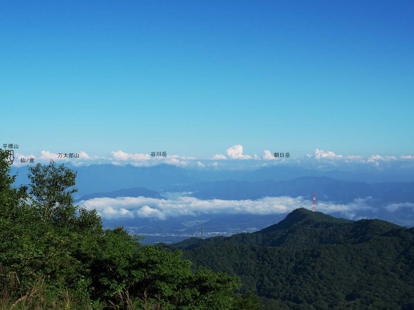 長七郎山-八丁峠-地蔵岳登山口-地蔵岳 周回コースの写真