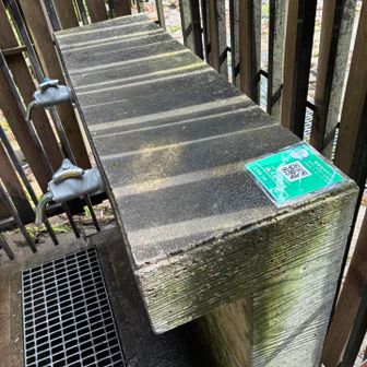 いつもの顔洗い、うがいタイム