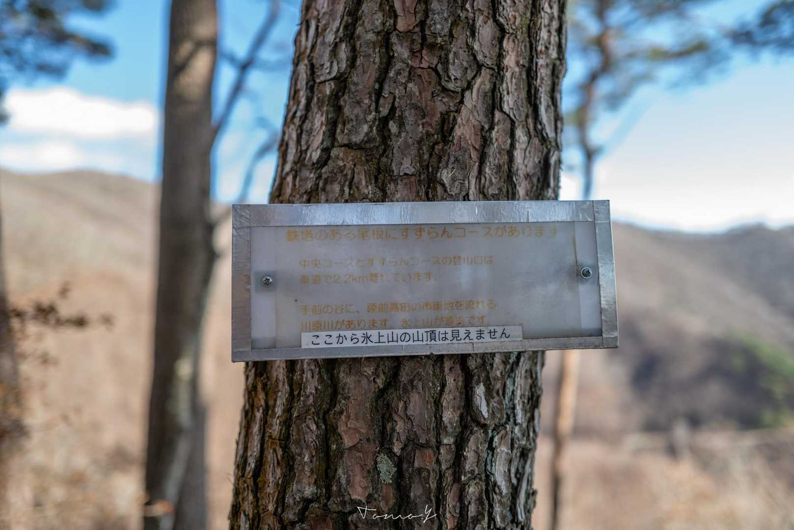 中央コース登山口-氷上山 縦走コースの写真