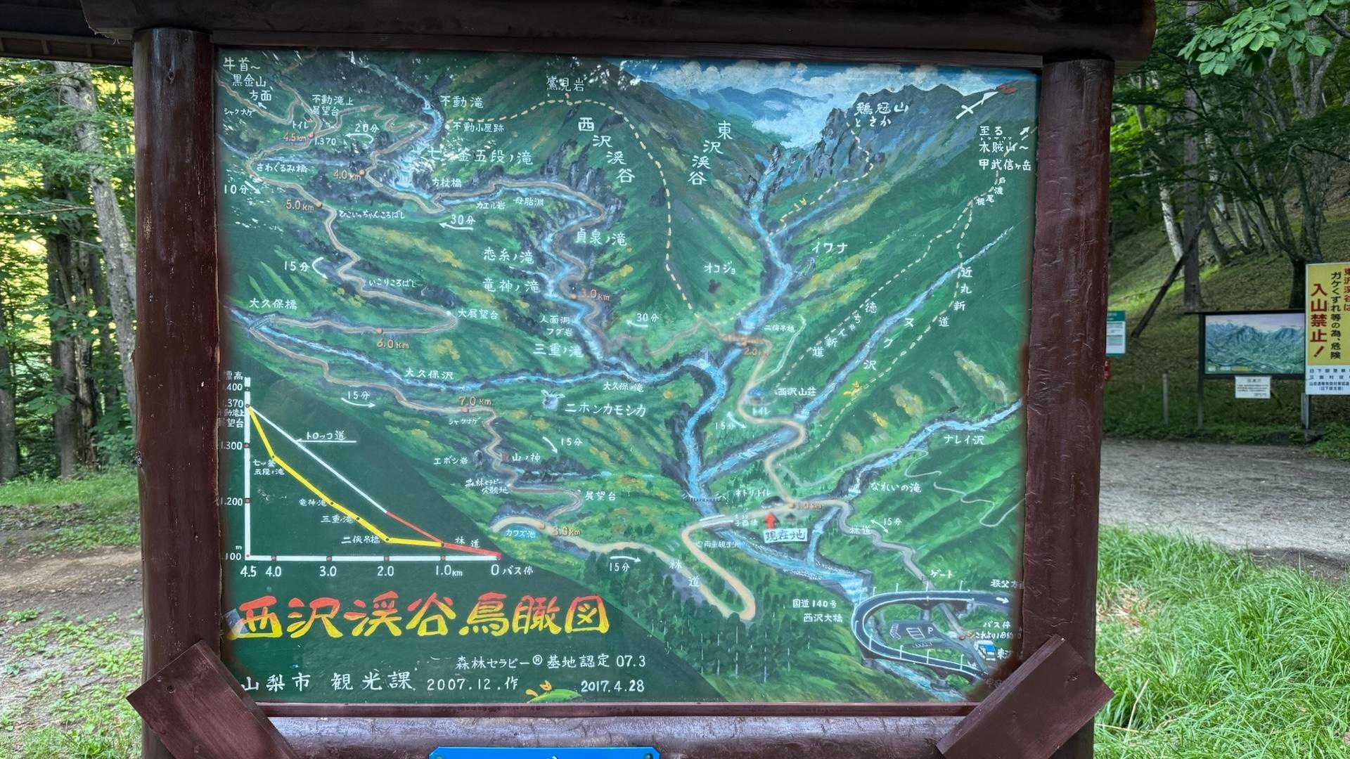 トイレの側にも…
こっちはちゃんと鶏冠山の登山道も載ってるよ🦊