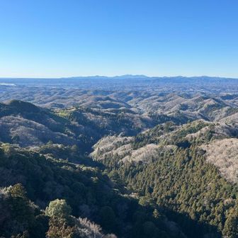 阿武隈山地の最南方なので遮るものはありません、「筑波山」や「加波山」も確認できます‼️