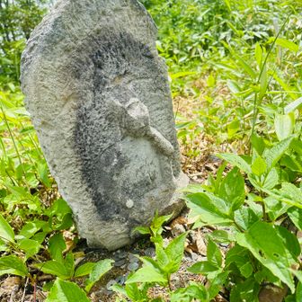 山頂には弥勒菩薩🙏
村山市にある東北百名山の甑岳には観世音菩薩が祀られていて御堂森は甑岳信仰の奥の院とされていたと言う(細野の山を愛する会資料)