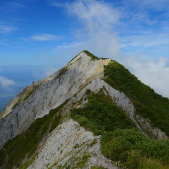 振り返って剣ヶ峰方面