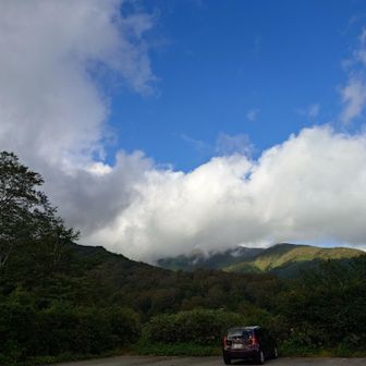 駐車場着❗

青空は最後の最後にやってきた🤣