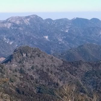 鷹ノ巣山、犬ヶ岳方面