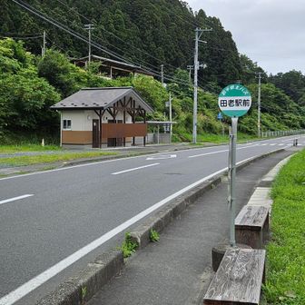 ９時間かかって田老駅に戻りました🏁長かったが充実の一日でした😊