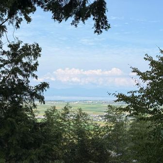 琵琶湖を遠望
当時はハゲ山みたいになってたはずなので見晴らしよかっただろうなぁ