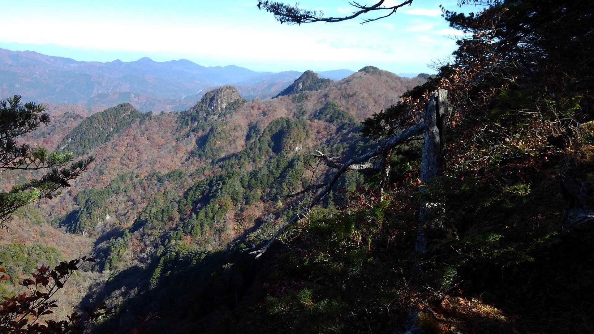 帳付山から大山、天丸山