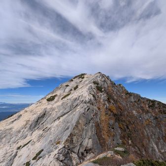 摩利支天からの甲斐駒山頂