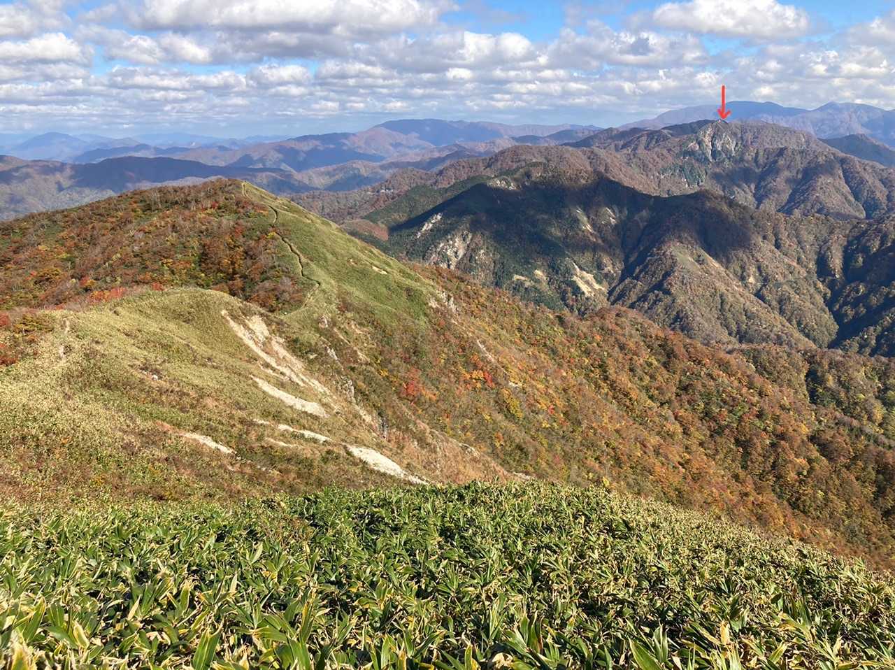 冠山から延々と歩いてきた道のり
よう歩いたなぁ💦