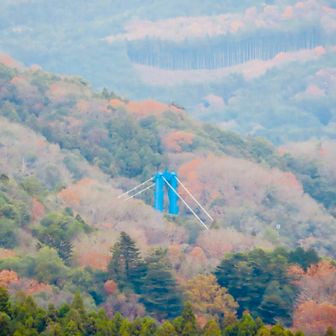 ロックチェアからは
遠くに竜神峡大吊橋も見えました👀