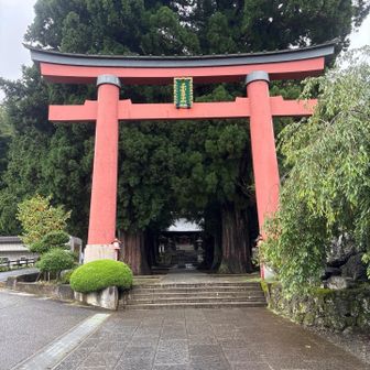 前に三ツ峠山に登った時のスタート地点が河口浅間神社だったので、軌跡を繋げるためにここがゴールで。
