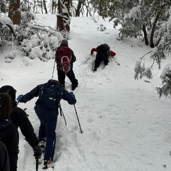 最後の登り上げ格闘中のゆっきー