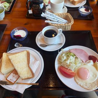 上高地食堂にて朝ごはん