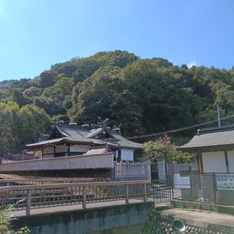 高天原本宮 奥津宮神社にゃ。
源氏の滝の水害を鎮めるために建てた神社らしーにゃ