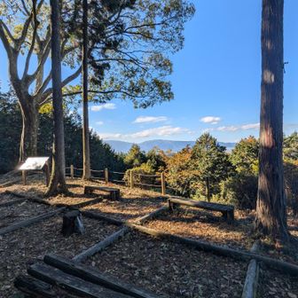 万葉展望台で休憩。