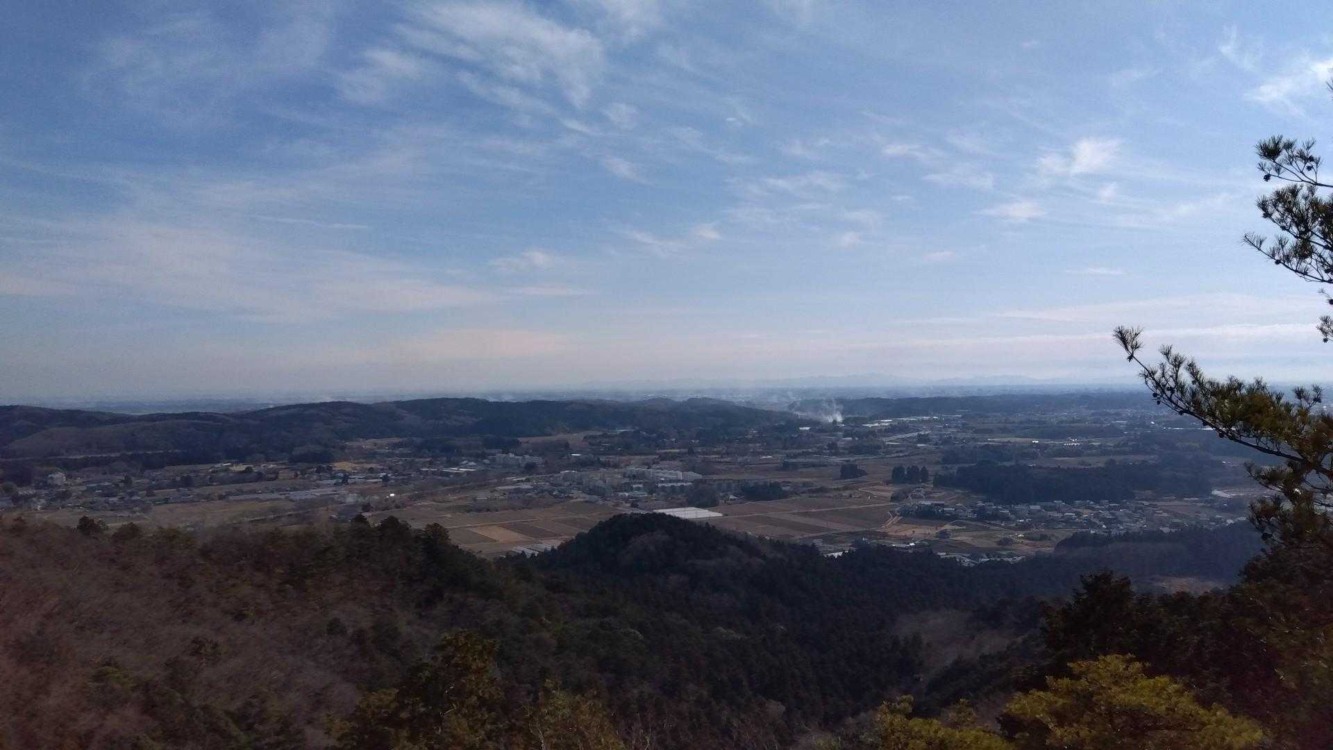 山頂から宇都宮方面