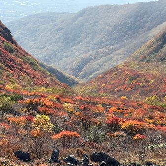 高雄股川方面の谷