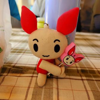山友さんに頂いたキーカバー？ちょうど欲しかったアイテム！しかもけんけつちゃん😍ありがとう✨️✨️✨️