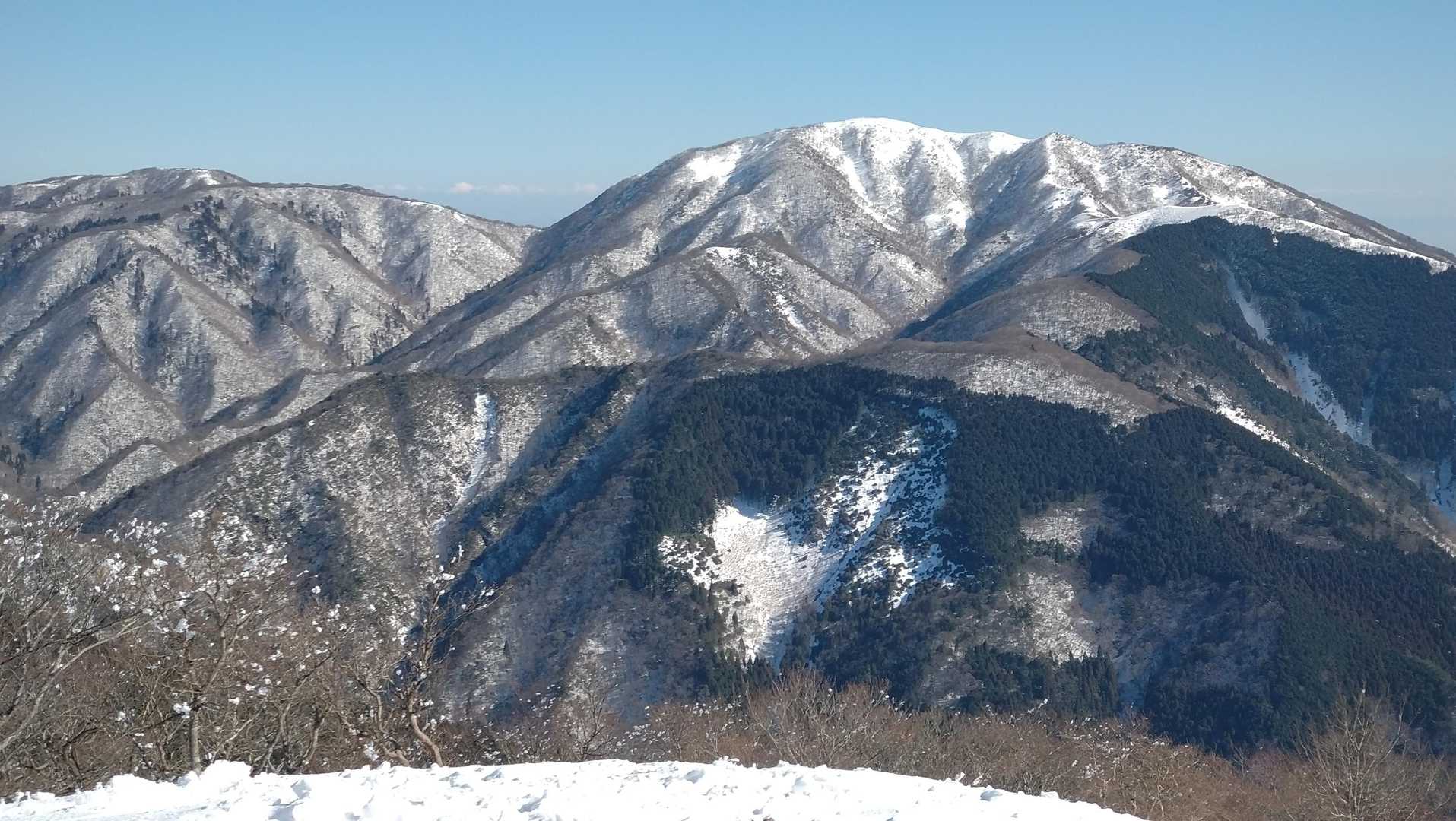 清水頭から雨乞岳