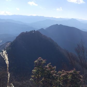 ススキと目の前は登った二本ボソとなります
このあたりの山々は室生火山群というみたいですね