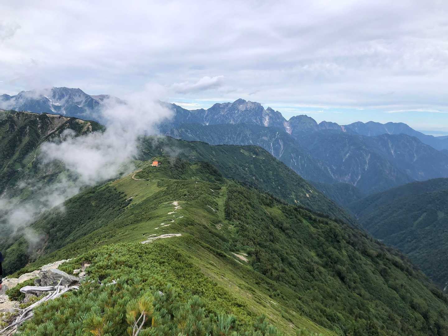 柏原新道登山口-爺ヶ岳-爺ヶ岳 縦走コースの写真