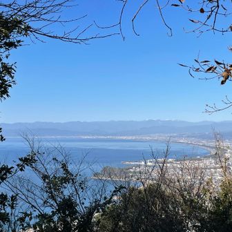 駿河湾。南アルプスも望む⛰️⛰️⛰️