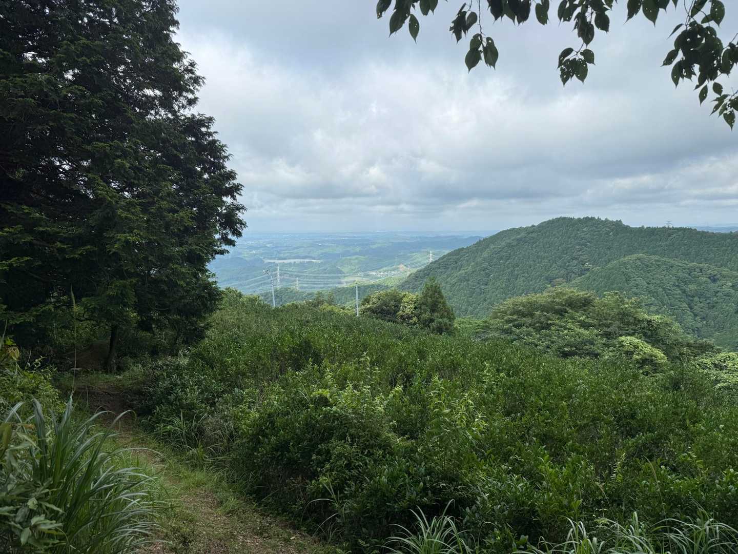 粟ヶ岳登山道入口-粟ヶ岳-岳山・高塚山登山口-高塚山-岳山 周回コースの写真