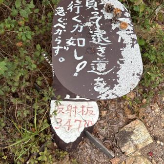 人の一生は重荷を…の文字が消えてた😅。