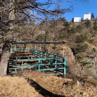 快晴の日曜だけど全然人がいない。