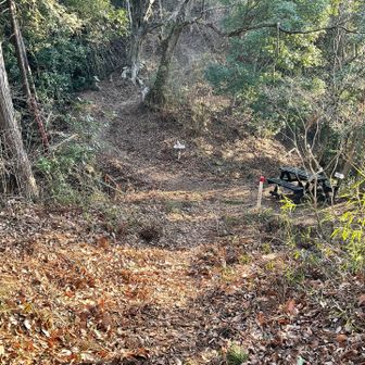 分岐点を右に
次の足を軌跡します
