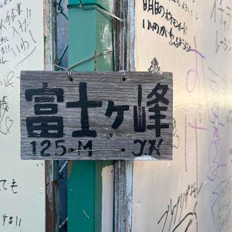 山頂　標高125メートル