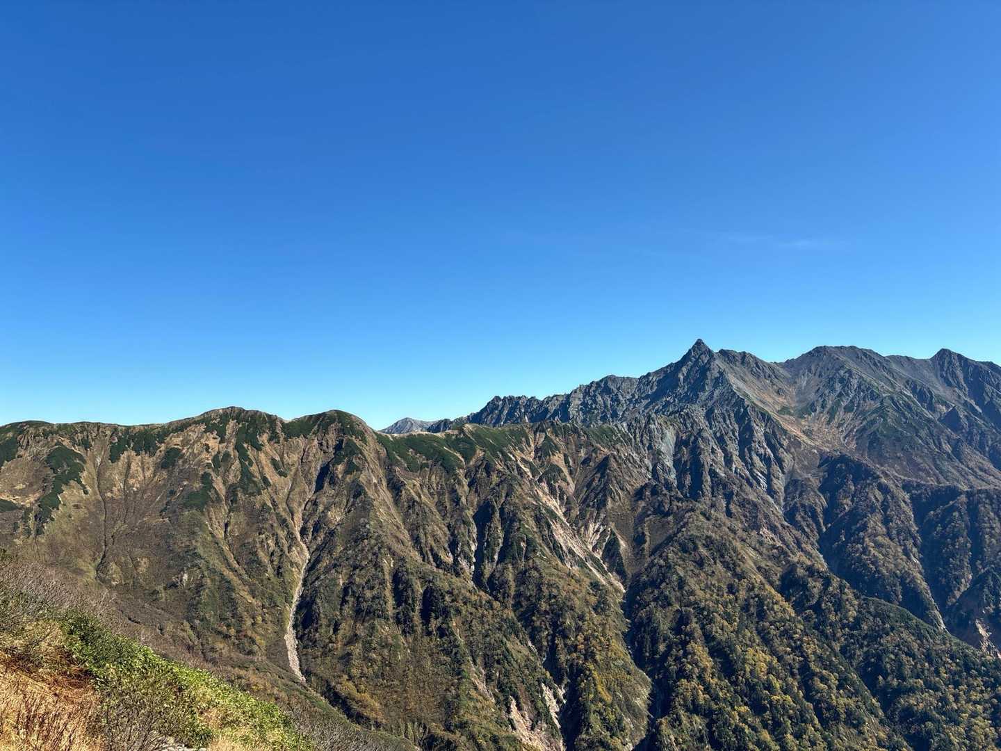 北アルプス裏銀座登山口-前烏帽子岳-烏帽子岳-野口五郎岳- 縦走コースの写真