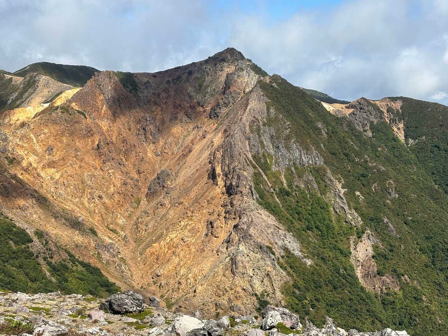 那須ロープウェイ 山頂駅-茶臼岳-峠の茶屋登山口-那須ロー 縦走コースの写真