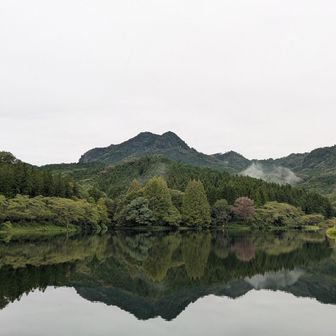今朝の🌡️21℃。
どんより雲だけど無風なので
なかなかキレイなシンメトリー