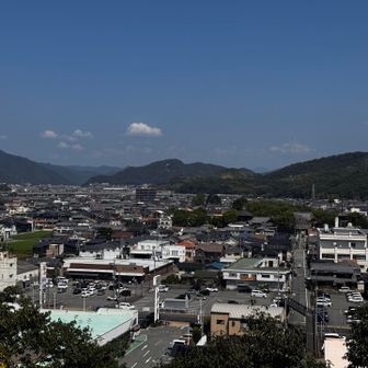 北側の、太子町からたつの市方面。
真ん中の木がﾓﾘｯとしてる所は斑鳩寺
左奥の山は的場山です
おつかれ山〜