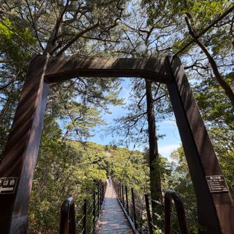 橋立て海のつり橋まで行って、ハイキングコースも終了です。