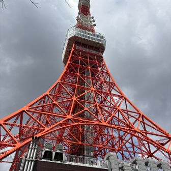 紅葉山から。紅葉山は東京タワー手前の公園にある。
