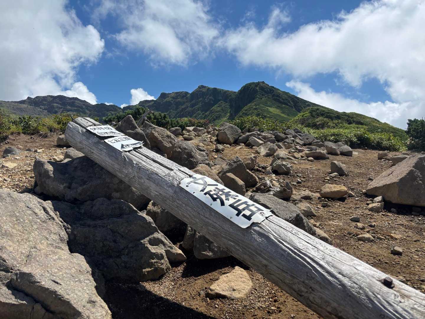 到着！続く外輪を背景に