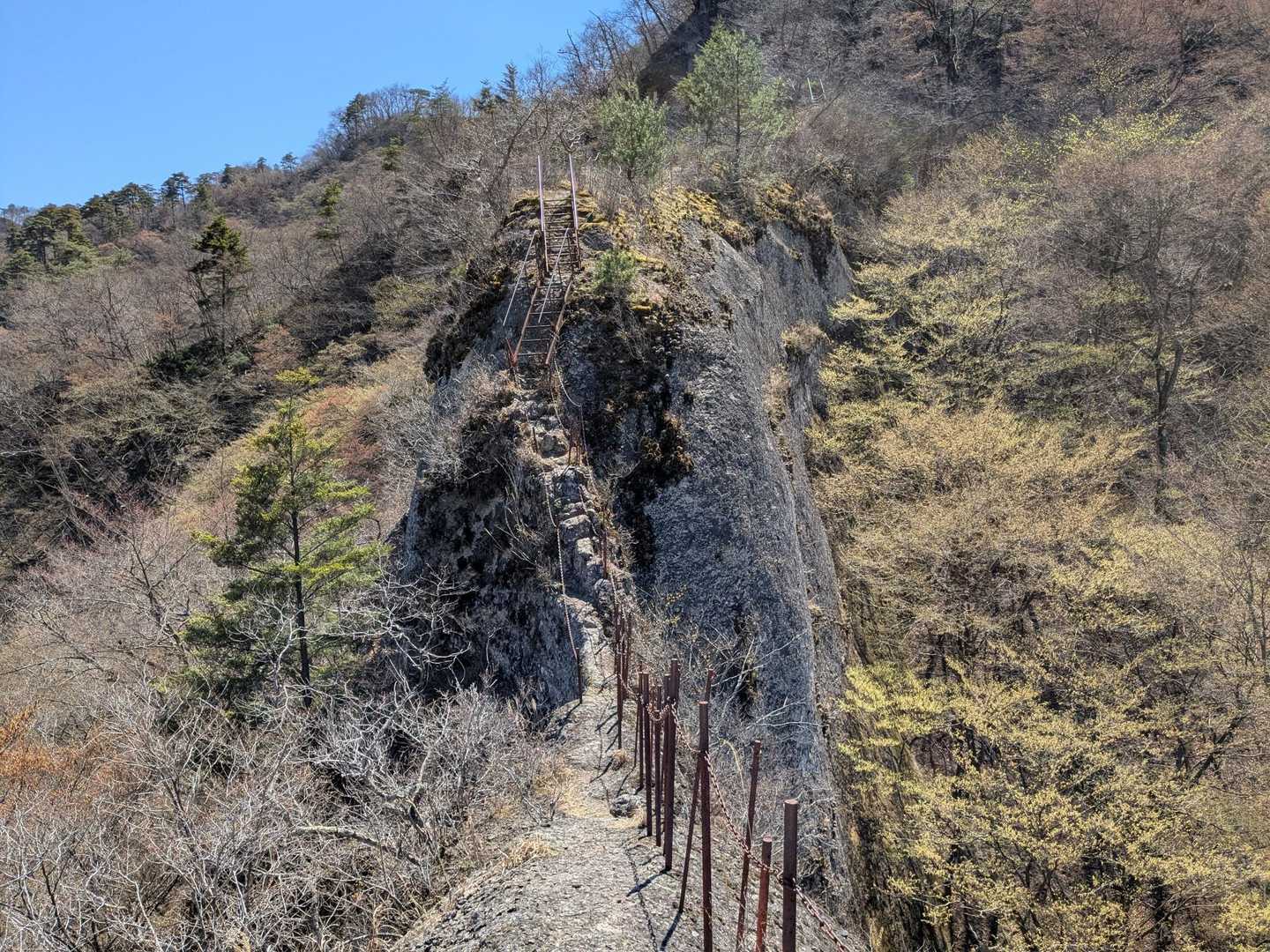 細いけどこのへんは余裕です
手すりもあるけど使わなかった