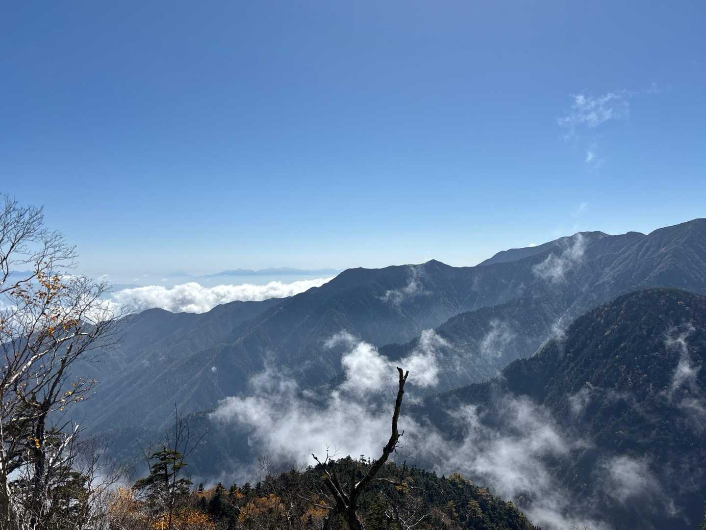 燕岳登山口-合戦沢の頭-燕岳-観音峠 縦走コースの写真