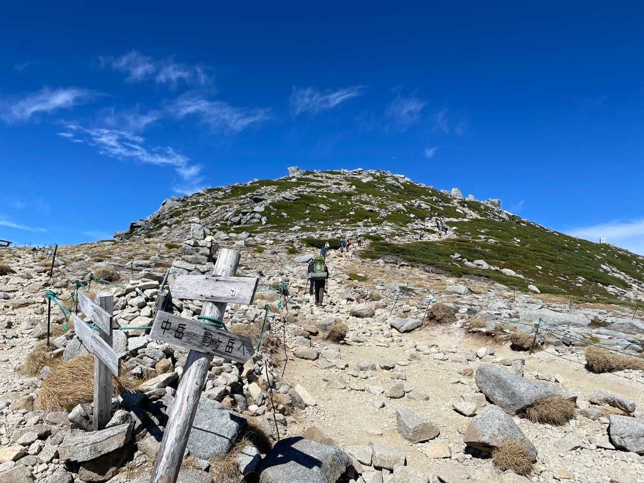 中岳行く