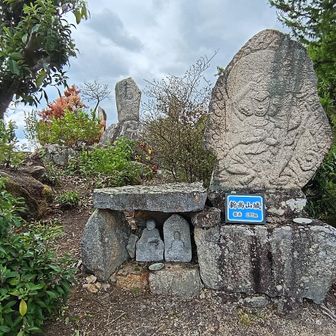山頂には岩が沢山
