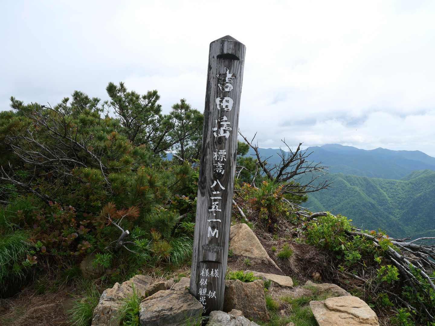 冬島登山口-入林届出所-アポイ岳-吉田岳 往復コースの写真