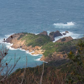 山頂に戻って
桁掛半島