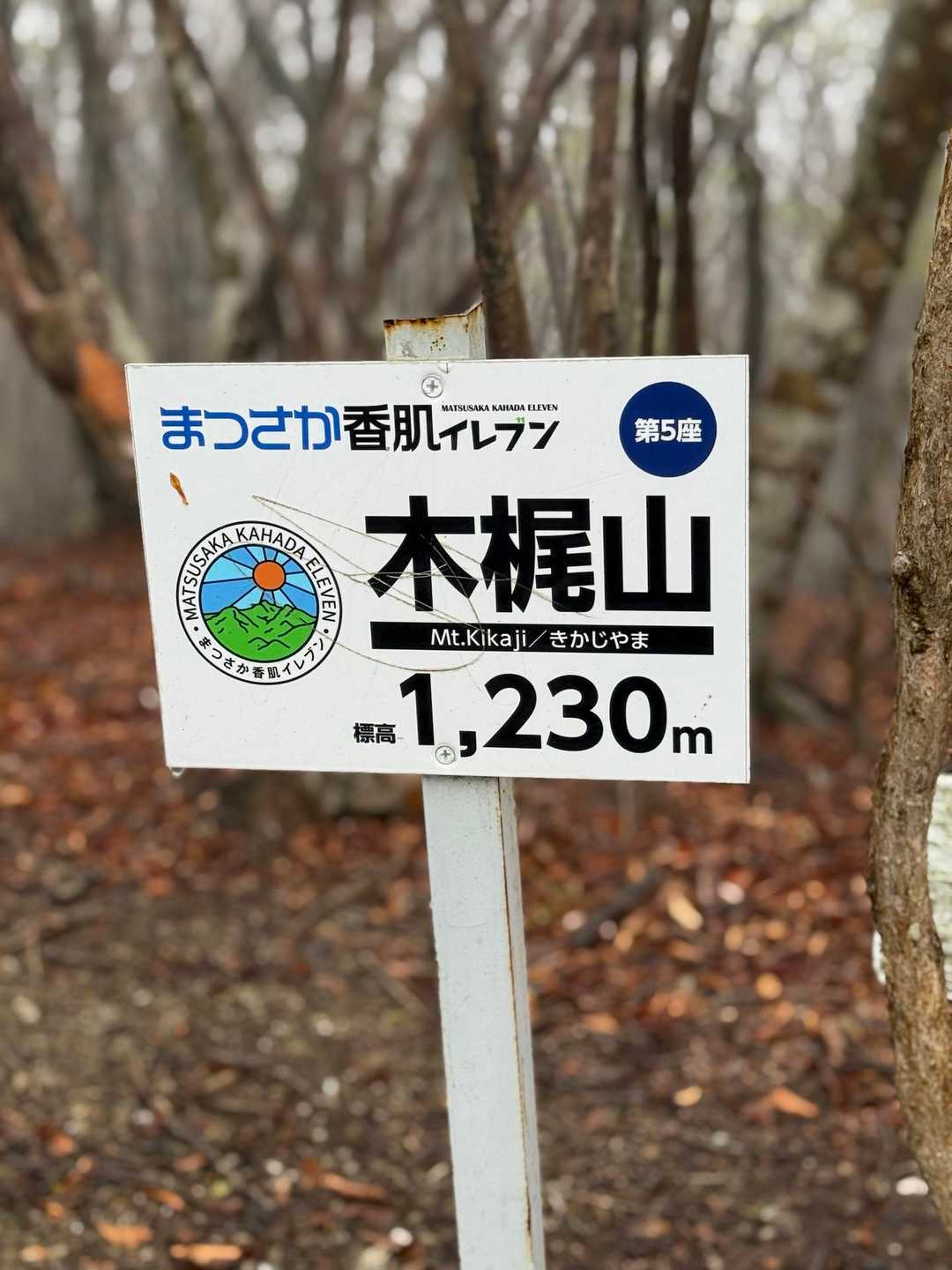 木梶山1230m
いきなり山頂
雨で📸撮る気が失せてました