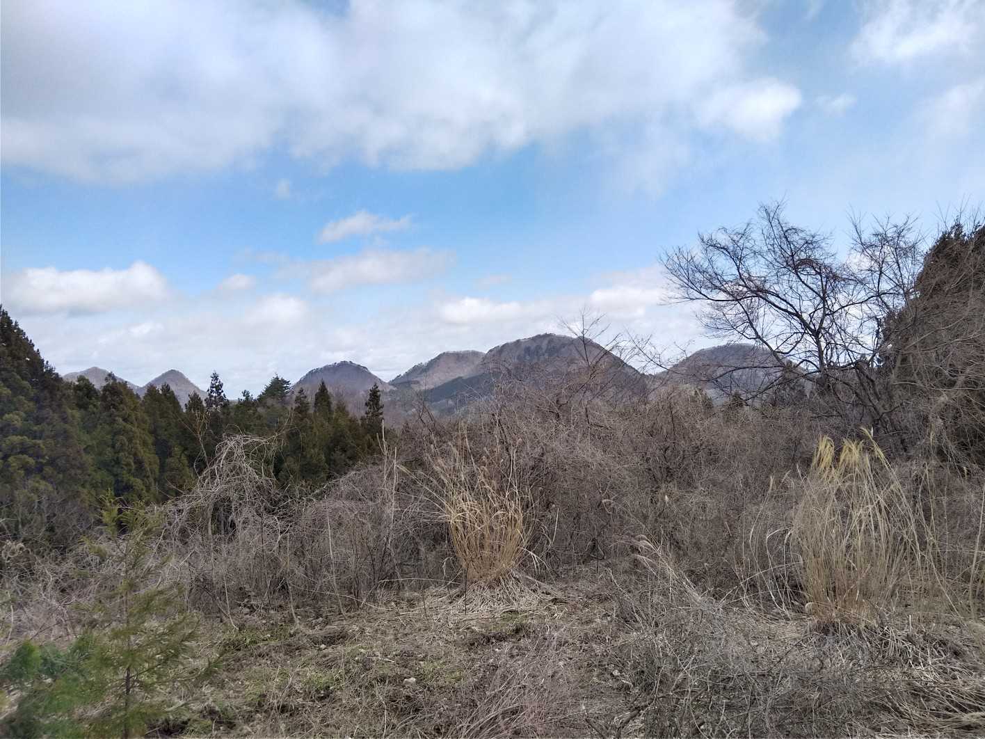 途中、笹倉山以外の六つ森が見えました。