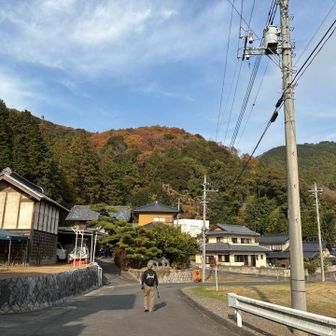 ゴールのお蕎麦屋さんまでもうちょっと。